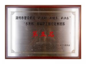 市建設系統(tǒng)“我運動、我健康、我快樂”“水務杯”首屆職工田徑比賽團體第五名